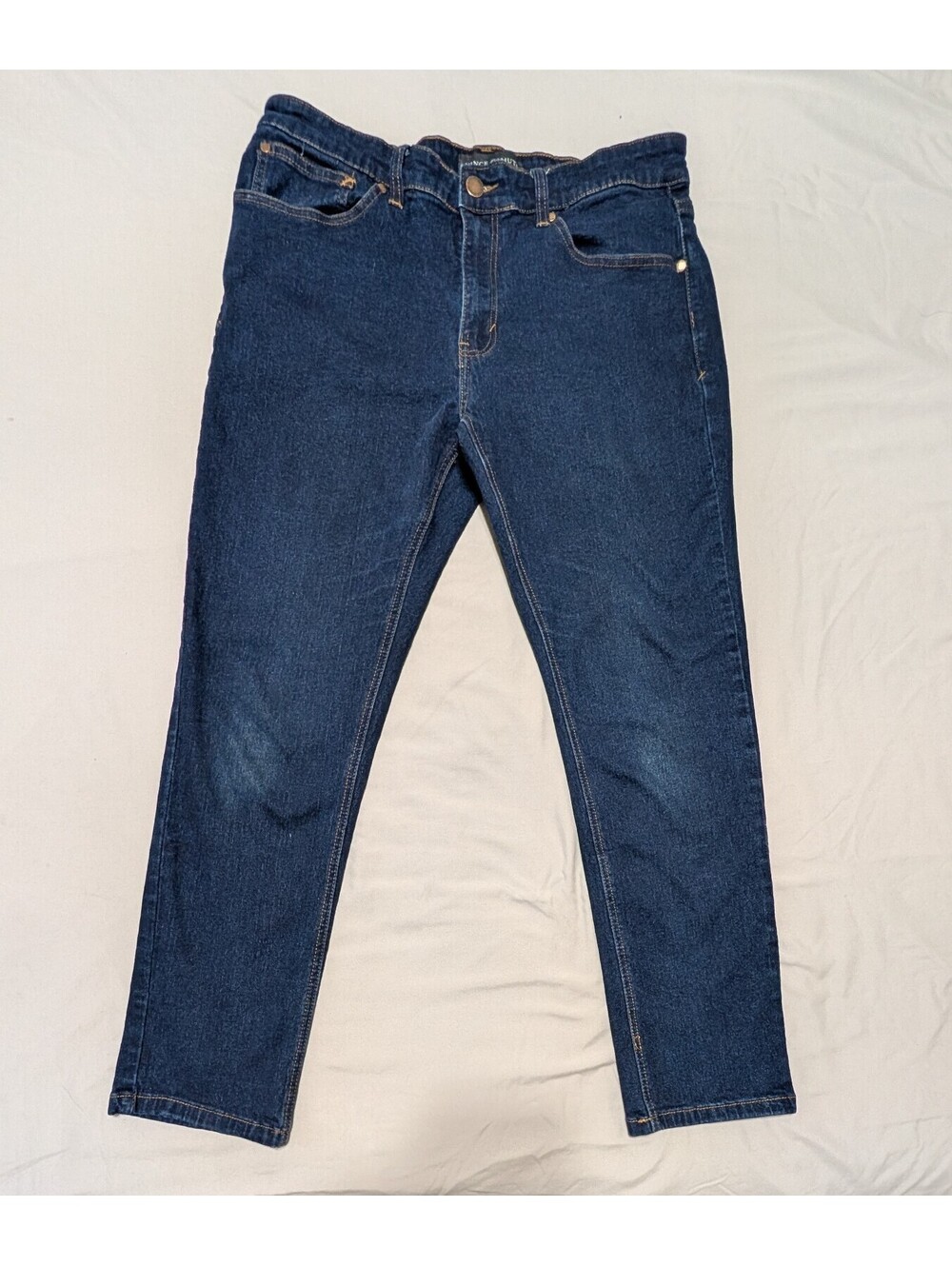 Vince Camuto Men's Slim Straight Jeans Size 34x30 Dark Wash Blue Denim